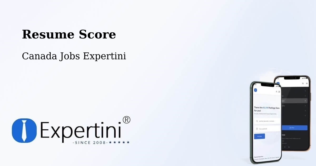 Resume Score & Job Description Match Tool – Saskatoon - Canada Jobs Expertini